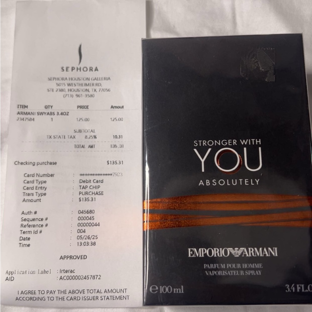 Emporio Armani Stronger With You Absolutely - Black and Gold